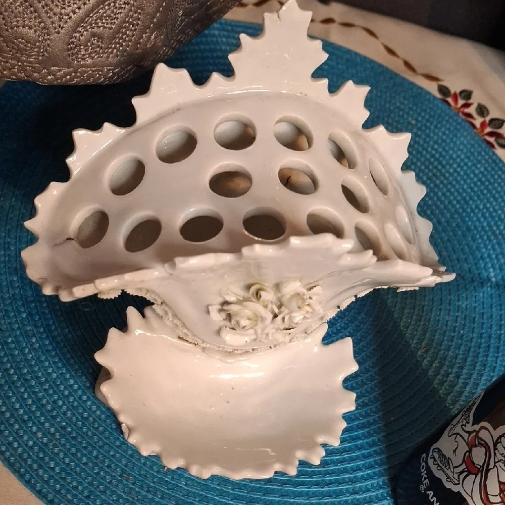 White Ceramic Floral Dish Set